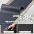 thumbnail image 5 of VUNATE Bathroom Rugs Non Slip Bath Mat Super Absorbent Quick Dry Thin Soft Durable Bath Mats for Bathroom Floor with Rubber Backing Machine Washable Bathtub Fit Under Door 17"x43" Navy, 5 of 8