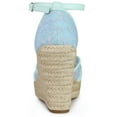 thumbnail image 3 of BLISSFUL STEP Women's Espadrille Wedge Heel Wedge Sandals, 3 of 6