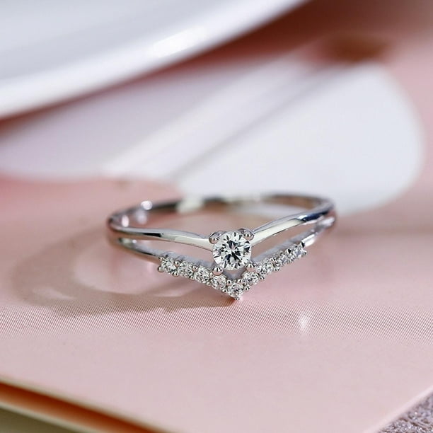 Sterling silver wedding hotsell rings at walmart