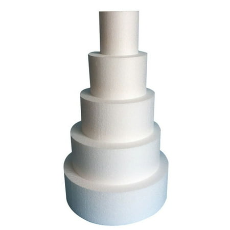 

Meizhencang Cake Dummy DIY Round Shape Foam Multipurpose Cake Mold for Kitchen