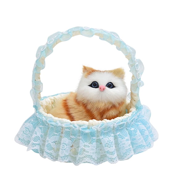Mini Cat In Shoe Toy With Realistic Meow Sounds Adorable Sleeping Kitty Doll For Children