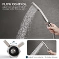 thumbnail image 4 of Shower Flow Water Valve  Brass Shut Off Valve for Hand Shower  RV Hose Flow Restrictor  Chrome, 4 of 9