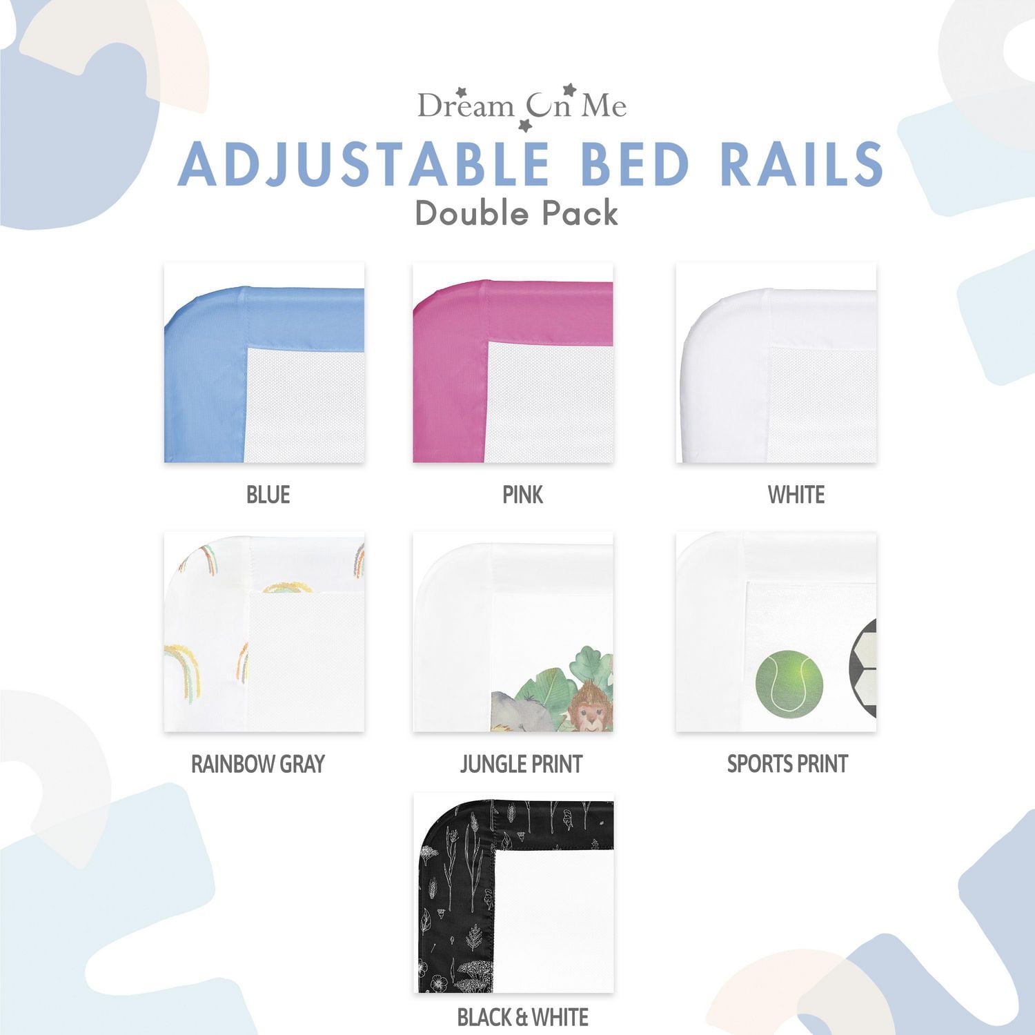 Dream On Me Maille Réglable Bedrail Double Pack, Modèle #443