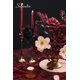 thumbnail image 5 of Flores artificiales Serwalin, rosas negras, borgoña, seda, 10 unidades, 5 of 8