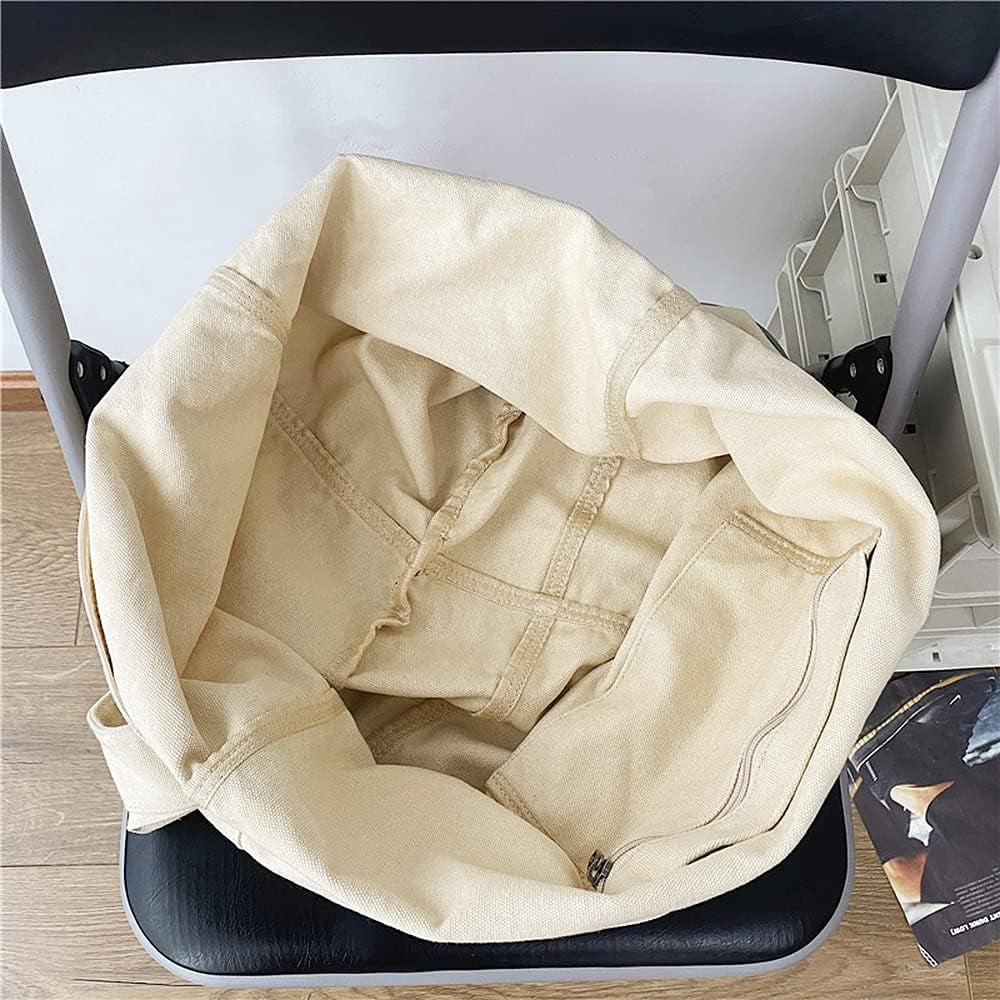 JennyShop Shoulder Handbag with Adjustable Strap, Fashion Canvas Bag Solid Color Crossbody Bag for Women Tote Bag