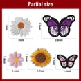 thumbnail image 4 of Parches termoadhesivos IANZE con forma de flor y mariposa para ropa, 42 unidades, 4 of 7