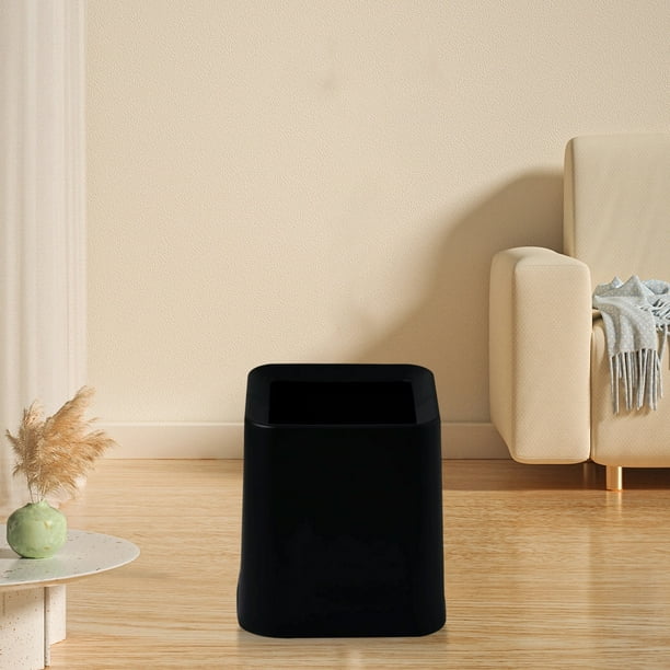 Mini Desktop Trash Can | Small Square Open Bin for Office, Living Room, Study, Coffee Table Organization | Plastic Waste Container | Multi-Use Storage | White/Gray/Pink/Blue/Black | 5.2x5.2x6 in | 1