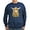 Navy, variant on CafePress - Happy Highland Cow Jumper Sweater - Classic Crew Neck Sweatshirt