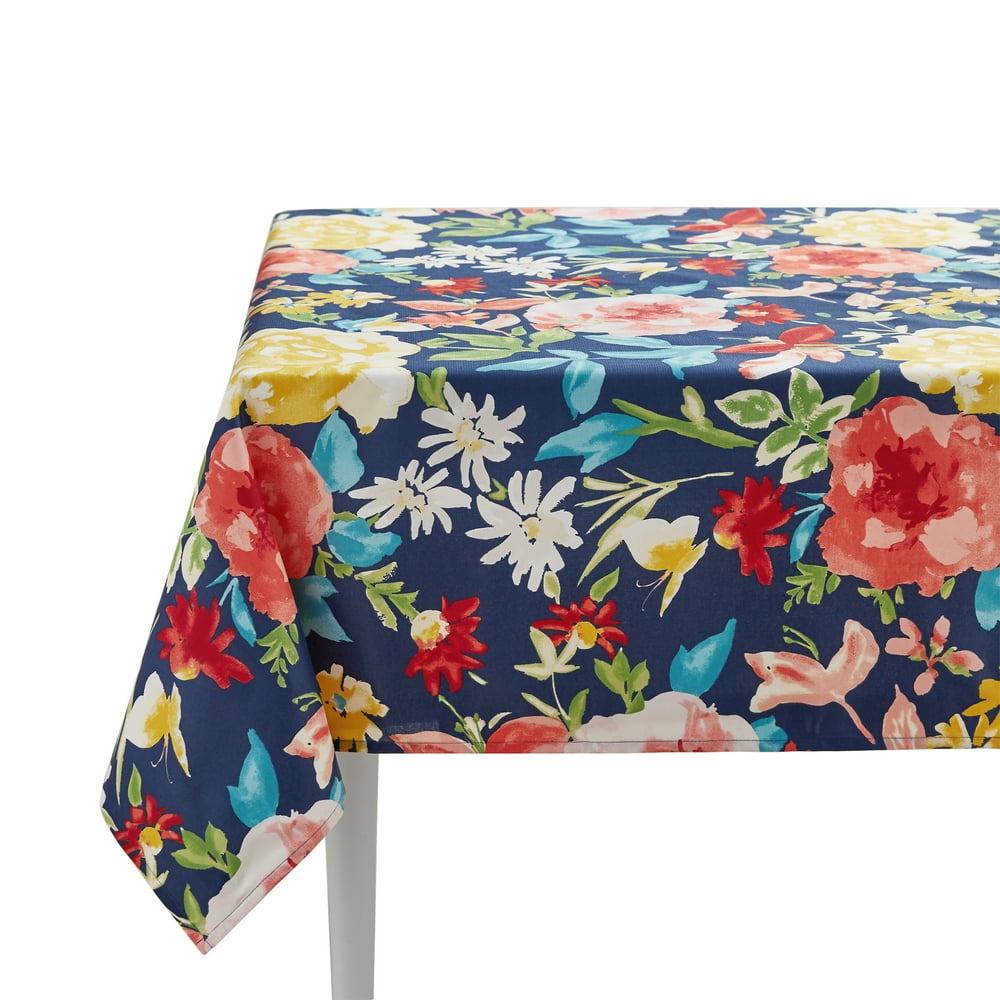 The Pioneer Woman Fiona Floral Tablecloth, 60" x 102"