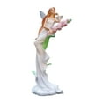 thumbnail image 5 of deevoka Lily of Valley Fairy Statue Beautiful Girl Sculpture Home Decor Collectibles Tabletop Ornament for Cabinet Shelf Desk Bedroom White, 5 of 9
