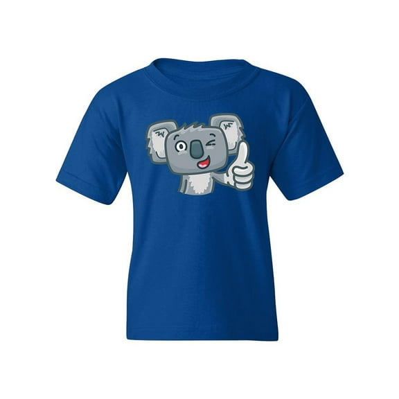 Cute Koala Thumb Up T-Shirt Juniors -Image by Shutterstock, Large