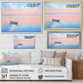 thumbnail image 4 of Designart "Horizon Boat Harmonious I" Transportation Floater Framed Wall Art Living Room, 4 of 7