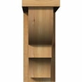 thumbnail image 2 of 6"W x 14"D x 14"H Ridgewood Rough Sawn Corbel w/Backplate, Western Red Cedar, 2 of 9