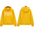 thumbnail image 1 of READY Kapok Print Letter Embroidery Loose Hooded Sweatshirt Jacket, 1 of 3