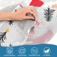 thumbnail image 4 of Yayeee Kitchen Valance Rod Pocket 54" x 18" Living Room Window Curtain, Gray Christmas Santa, 4 of 6