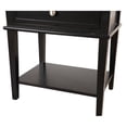thumbnail image 7 of Pemberly Row Contemporary Solid Wood 2 Drawer Nightstand in Black, 7 of 7