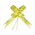 thumbnail image 2 of 200 Pieces Pull Flower Present Basket Gold Thread Style with Ribbon Anniversary Accessory Wedding Decor Floral Crafts Home Arts yellow gold edge, 2 of 6