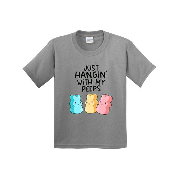 Inktastic Easter Just Hangin' with My Peeps Youth T-Shirt