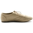 thumbnail image 5 of Ollio Women's Shoes Classic Lace Up Dress Low Flat Heels Oxfords M1914, 5 of 6