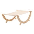 thumbnail image 2 of Hamaca para gatos, mecedora para gatos, cama de madera portátil cómoda para dormir, muebles para gatos, cama para gatos, nido para gatos pequeños y Yuyangstore Nido de hamaca mecedora para gatos, 2 of 8