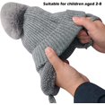 thumbnail image 3 of Warm winter hat with earmuffs (grey), 3 of 5