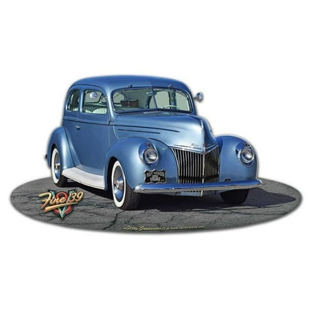 

Pasttime Signs LGB723 18 x 10 in. 1939 Ford Cut-out Vintage Metal Sign
