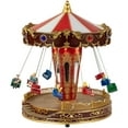 thumbnail image 4 of Northlight Animated and Musical Carnival Carousel LED Lighted Christmas Village Display - 10.75", 4 of 6