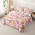 thumbnail image 3 of Erosebridal Girls Cute Capybara Twin Quilt Set, Bow Princess Fairy Twin Coverlet Set, 2 Pieces, 3 of 7