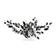 thumbnail image 1 of Zhuge Horquillas para el pelo de boda con flores para novias, peinetas con perlas de cristal,joyas con diamantes de imitación para novias, damas de honor y mujeres (negro), 1 of 5
