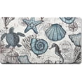 thumbnail image 3 of Ocean Kitchen Floor Mat Anti Fatigue Cushioned, Coastal Kitchen Runner Rug Non Slip Washable, Waterproof Nautical Standing Floor Comfort Mat Marine Life Padded Mats Cushion Gel Mat,18 x 30 Inch, 3 of 6