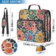 thumbnail image 2 of FORMRS Zipper Binder with Shoulder Strap 2-inch Ring 500 Sheet Capacity File Bag, Dark Floral, 2 of 5
