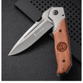 thumbnail image 3 of Navaja Cuchillo Tactico Militar Camping Supervivencia Xtellar Plateado, 3 of 4