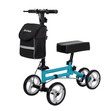 ELENKER Steerable Knee Scooter for Foot Injuries Ankles Surgery  Blue