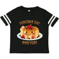 thumbnail image 3 of Inktastic Pancake Day Everyday- Smiling Stack of Pancakes Boys or Girls Toddler T-Shirt, 3 of 5