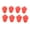 Red, variant on TISHITA 4 Pairs Silicone Earplug Airplane Travel Noise Cancelling Ear Plugs Green