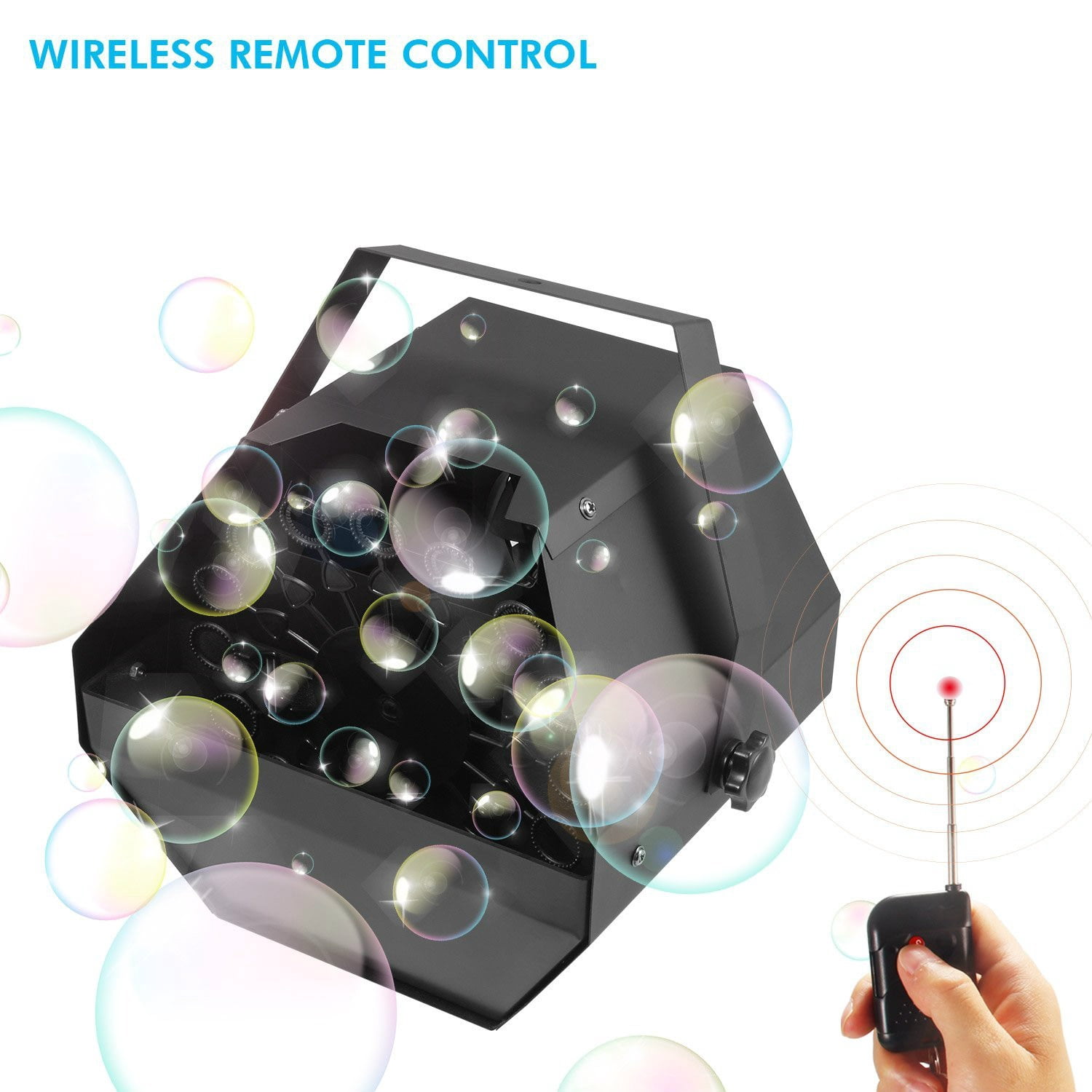 Bubble Machine, Upgraded Professional Wireless Remote Control Automatic