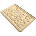 thumbnail image 2 of Clearance! CSSAD 1-Piece Memory Foam Bathroom Rugs,Ultra Soft & Non-Slip Bath Mat,Embossed Bathroom Rugs,Water Absorbent and Washable Bath Carpet Rug for Bathroom Floor,20"x32" - Khaki, 2 of 9