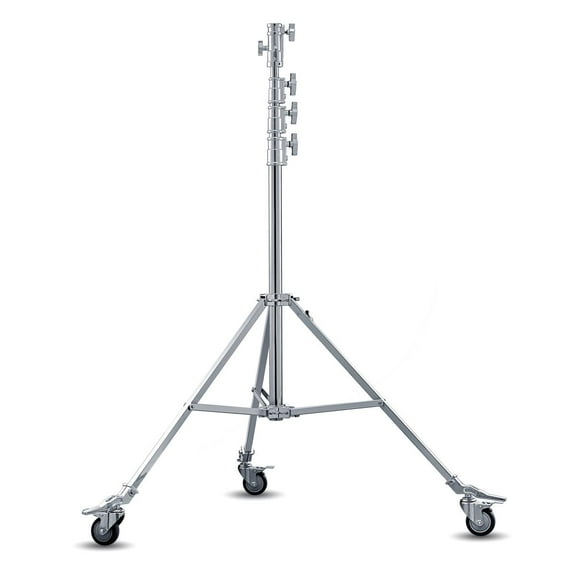 Godox 14.8' Heavy-Duty Roller Stand, Large, Silver