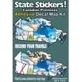 thumbnail image 2 of State Sticker Travel Map Sticker 800 Canadian Province Sticker; Self Adhesive Type; Permanent State Sticker; 20 Inch Length x 13-1/2 Inch Width; Vinyl Map, 2 of 3