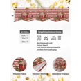 thumbnail image 4 of Christmas Mantel Scarf Fireplace Decorations for Living Room, Xmas Ice Cream Pine Leaves Red Beige Striped Fireplace Mantel Scarf Cover Runner for Halloween/Thanksgiving/Christmas Decor 70"x17", 4 of 6