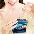 thumbnail image 7 of Starry Shark Stylish Microfiber Coin Purse with Zinc Alloy Clasp - 4.3x4.7 in/11x12 cm, 7 of 7