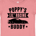 thumbnail image 4 of Inktastic Poppy's Lil' Racing Buddy with Car Silhouette Boys or Girls Baby T-Shirt, 4 of 5