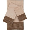 Sherry Kline Amore Wheat 3-Piece Embellished Towel Set