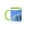Green/White, variant on 3drose, Usa, Montana, Yellowstone National Park, Winter Scene, 11oz Two-tone Yellow Mug