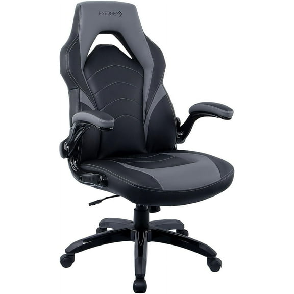 Emerge Vortex Bonded Leather Ergonomic Gaming Chair with Lumbar Support, High Back and Adjustable Tilt Lock