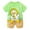 Green, variant on Gbsyewxs Boys Outfits Sets 2 Piece Crew Neck Short Sleeve Tops And Shorts Cartoon Duck Print Loose Summer Toddler Outfits Green Size 100