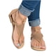 thumbnail image 3 of Zapatos con clip de verano para mujer Sandalias cómodas con cremallera Pisos Sandalias de playa informales Wmkox8yii  shjk2239, 3 of 9