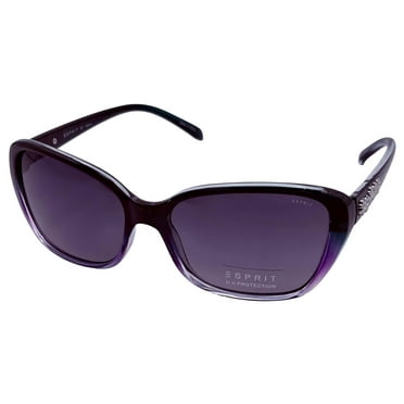 Esprit Sunglass Womens Purple Fade Plastic Rectangle Sunglass ET19450. 577