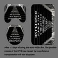thumbnail image 4 of 4PCS/Set Inspirational Quotes Shower Curtain, Black and White Art Stairs Motivational Bathroom Decor for Men, Waterproof Fabric Shower Curtain, Non-slip Bath Rugs Toilet Mats, Steps to Success, 4 of 7