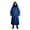 Blue, variant on Cape Medieval Assassin, Cloak Faux Leather, Look Wizard Robe, Hooded Cloak, Double Layer Hooded Cape Medieval Assassin Cloak Faux Leather Look Wizard Robe for Spooky Season, Black XXL